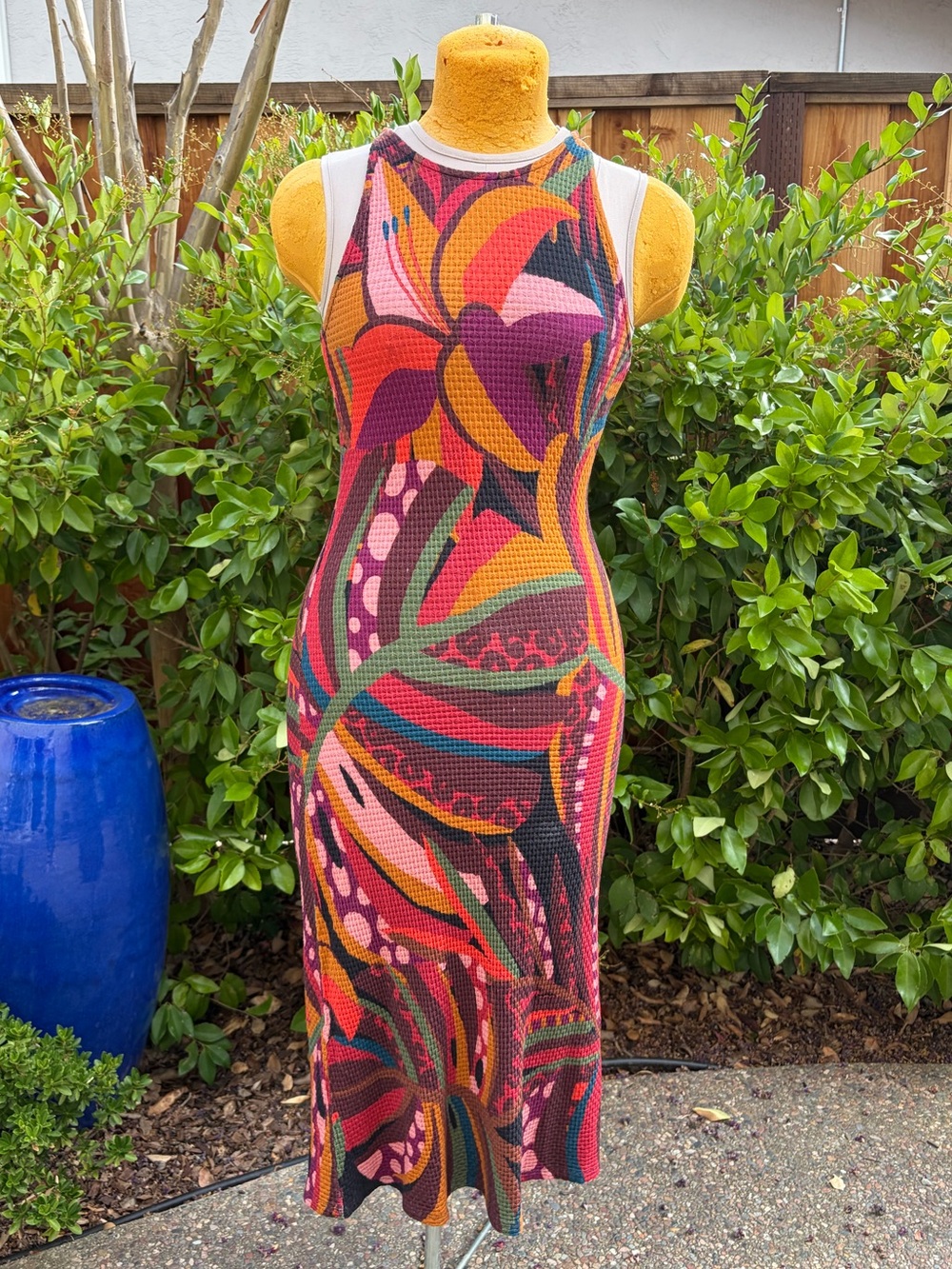 Farm Rio x Anthropologie Knit Midi Dress
